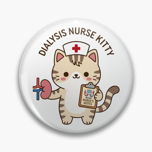 Item preview, Dialysis Nurse Kitty – Cute Nephrology Nurse Cat designed and sold by officinelala.