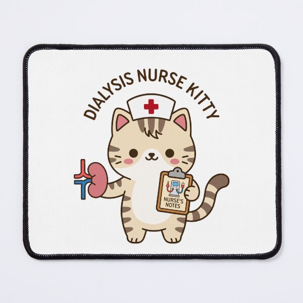 Item preview, Dialysis Nurse Kitty – Cute Nephrology Nurse Cat designed and sold by officinelala.
