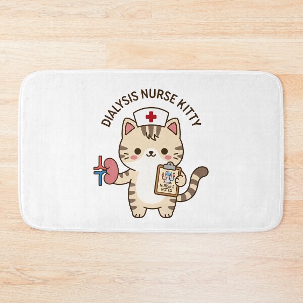 Item preview, Dialysis Nurse Kitty – Cute Nephrology Nurse Cat designed and sold by officinelala.