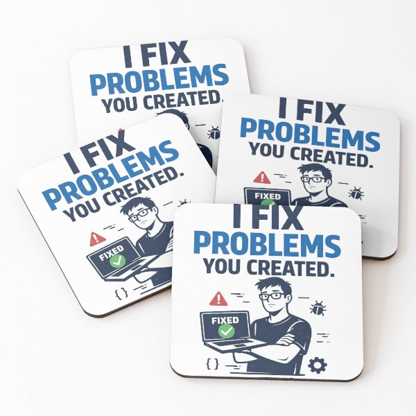 Item preview, I Fix Problems You Created Funny Programmer designed and sold by CoolTShirtDesign.