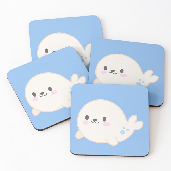 Item preview, Cute baby white seal- soft sweet collection designed and sold by Mirevi1.