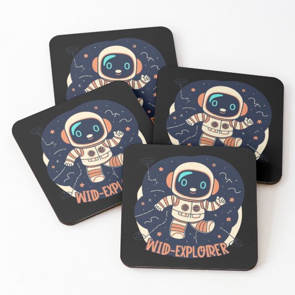 Item preview, Cute Astronaut Wid-Explorer - Minimalist Kawaii Space Art designed and sold by PACS0011.