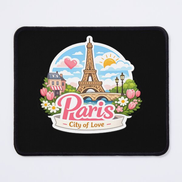 Item preview, Paris Bloom – Cute Floral Paris Sticker Design designed and sold by Newthingzy.