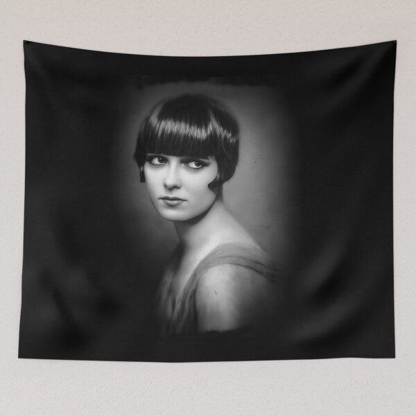 Item preview, Atmospheric Louise Brooks black and white portrait designed and sold by stevepaint.
