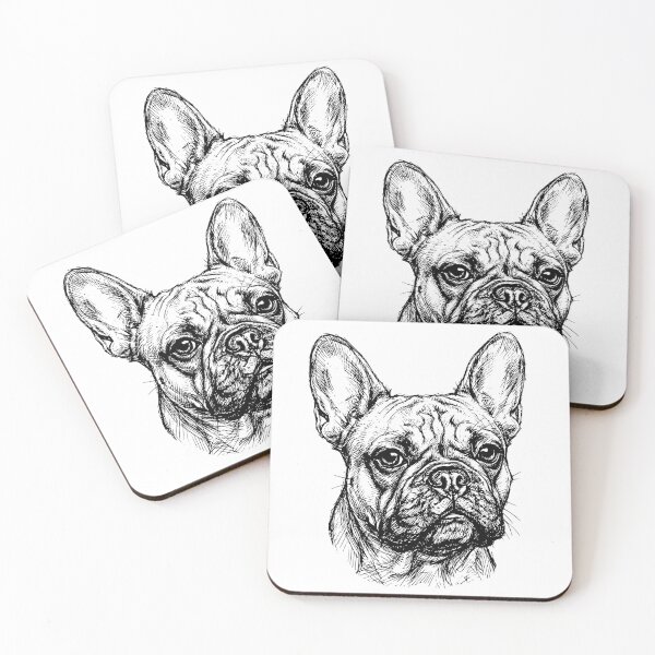 Item preview, French Bulldog Detailed Sketch - Frenchie Lover Dog Art designed and sold by France 27.