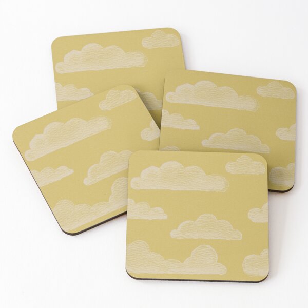 Item preview, Dreamtime Clouds Watercolor Pattern - Saffron + Dove designed and sold by Irene Estelle.
