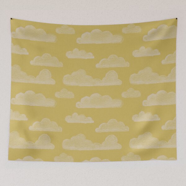Item preview, Dreamtime Clouds Watercolor Pattern - Saffron + Dove designed and sold by Irene Estelle.