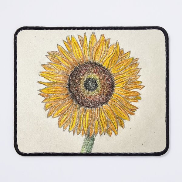Item preview, Sunflower in vase drawing designed and sold by LornaAshworth.