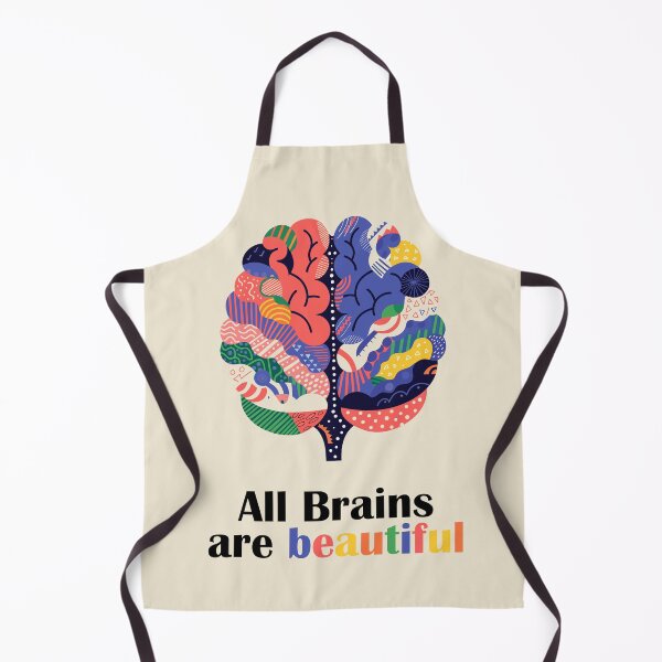Item preview, All Brains Are Beautiful — Colorful Neurodiversity Art designed and sold by Marlene Wagenhofer.