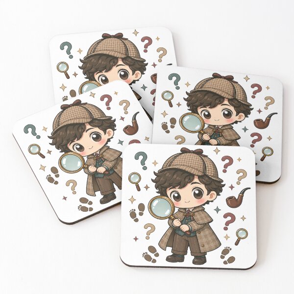 Item preview, Cute Chibi Sherlock Holmes Detective  designed and sold by EDAE.