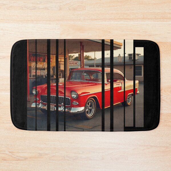 Item preview, Chevy Bel Air 1955, 50s pastel palette, chrome shine, mid-century diner vibe 5 designed and sold by Neon G.