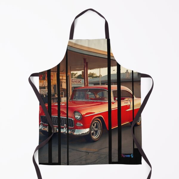 Item preview, Chevy Bel Air 1955, 50s pastel palette, chrome shine, mid-century diner vibe 5 designed and sold by Neon G.