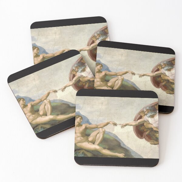 Item preview, The Creation of Adam - Michelangelo Classical Masterpiece Painting for Lovers of Classic Art designed and sold by merkraht.