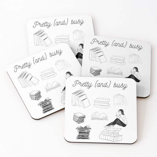 Item preview, Pretty (and) Busy – Book Lover Aesthetic Line Art Design designed and sold by GaMaDesing.