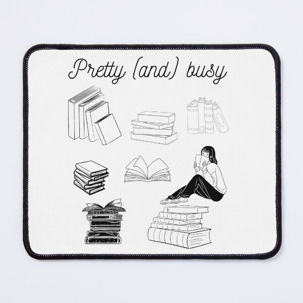 Item preview, Pretty (and) Busy – Book Lover Aesthetic Line Art Design designed and sold by GaMaDesing.
