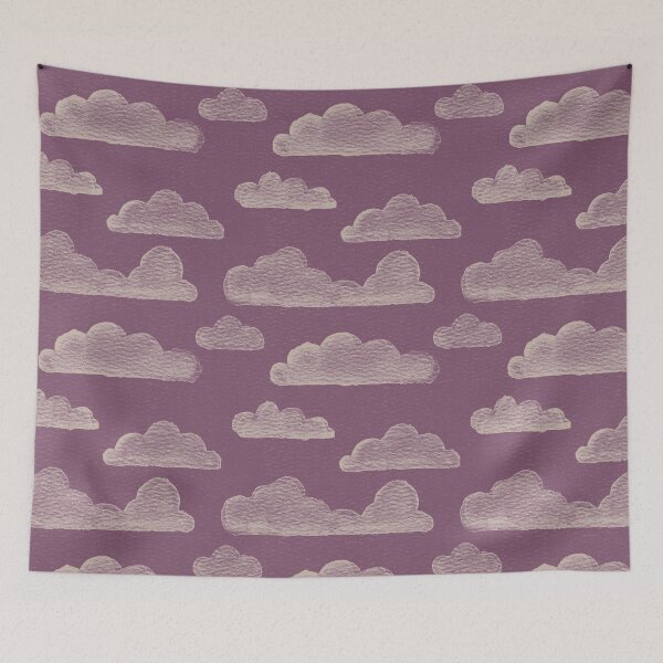 Item preview, Dreamtime Clouds Watercolor Pattern - Beet + Dove designed and sold by Irene Estelle.