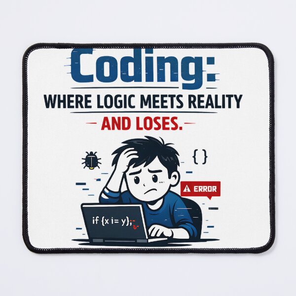 Item preview, Coding Where Logic Meets Reality designed and sold by CoolTShirtDesign.