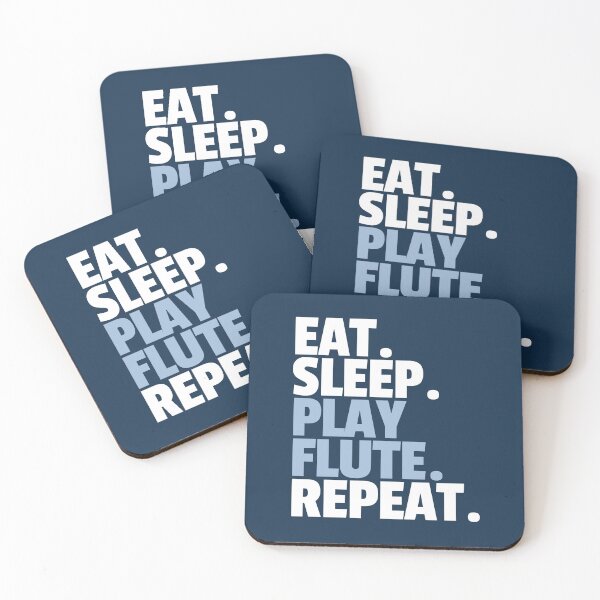 Item preview, Eat Sleep Play Flute Repeat Funny Flutist Quote designed and sold by MaryAller.