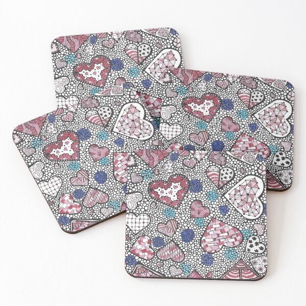 Item preview, The Heart Of The Matter - Hand Drawn Pattern designed and sold by AJPrettyObscene.