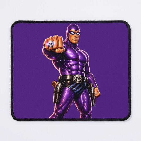 Item preview, The Phantom 5D Ultra Realistic Art – Skull Ring Hero Punch | Legendary Purple Avenger Design designed and sold by Imagetore.