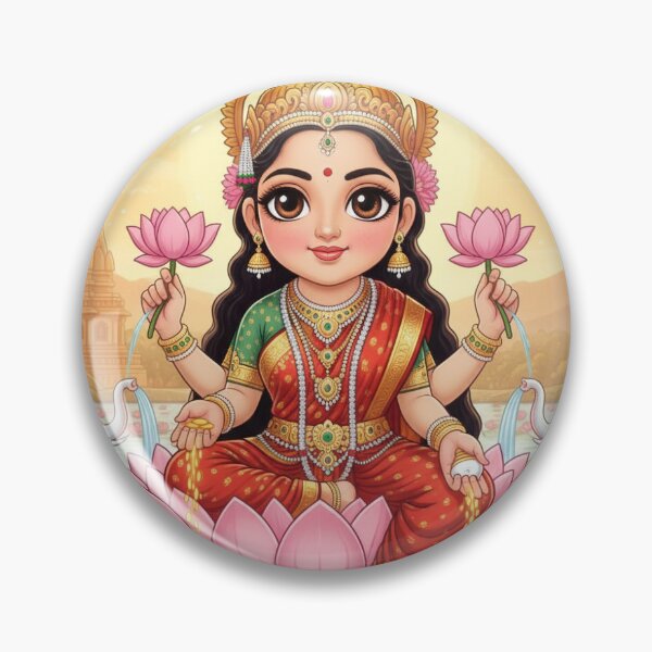 Item preview, Chibi Lakshmi with elephants designed and sold by daathdweller.
