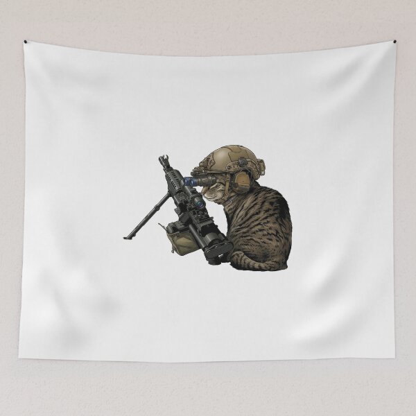 Item preview, Tactical Cat designed and sold by RAWLIFEGRAPHIC.