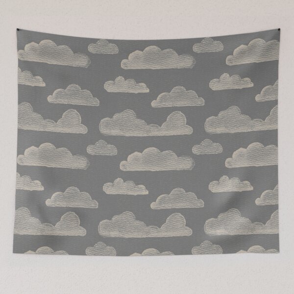Item preview, Dreamtime Clouds Watercolor Pattern - Slate + Dove designed and sold by Irene Estelle.