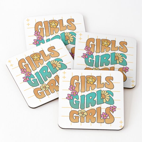 Item preview, Girls Retro Floral Design | Cute Feminist Aesthetic Flower Typo designed and sold by Print-wala.