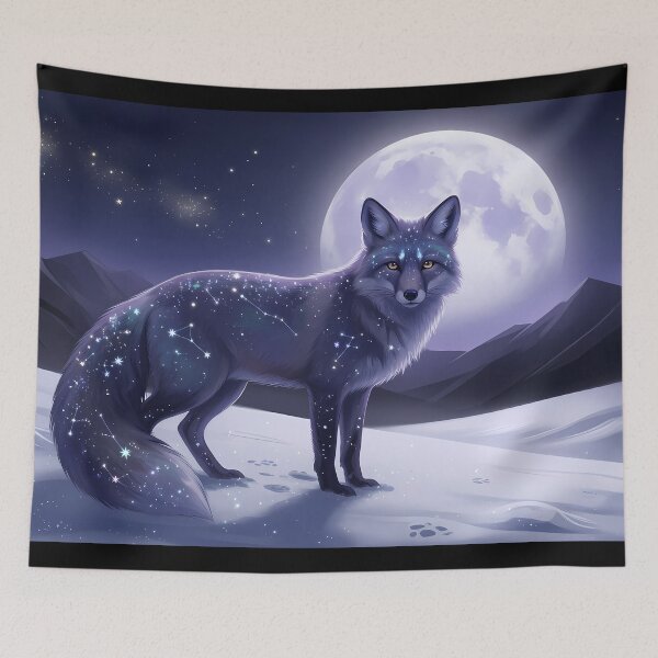 Item preview, Galaxy Fox Art Fantasy Animal Illustration designed and sold by RkskArt.