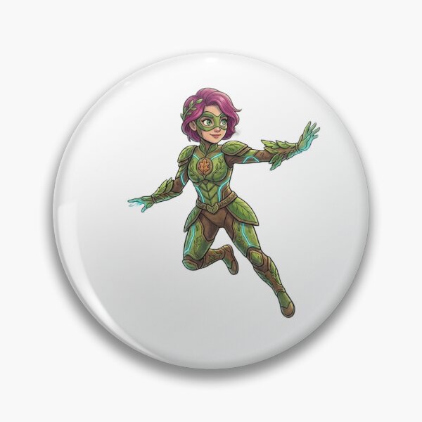 Item preview, Nature Guardian Forest Superhero Girl designed and sold by RoyalDeluxGo.