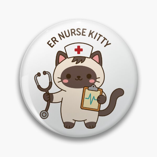 Item preview, ER Nurse Kitty – Cute Emergency Room Nurse Cat designed and sold by officinelala.