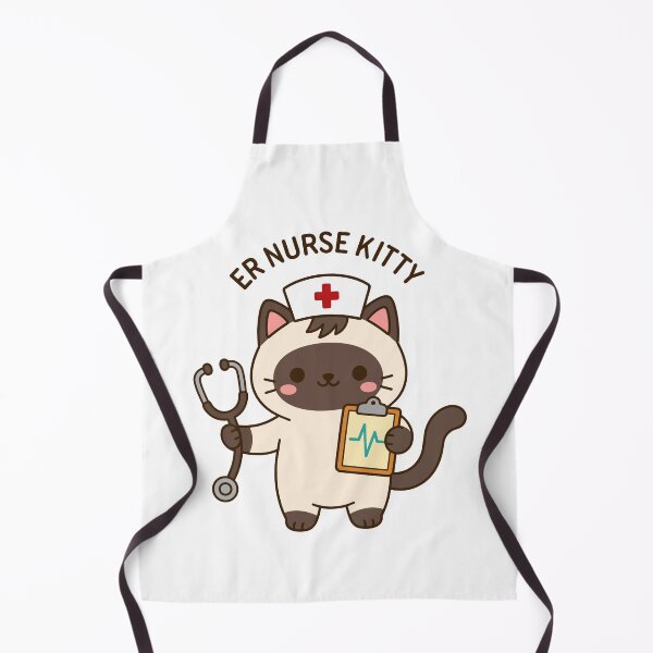 Item preview, ER Nurse Kitty – Cute Emergency Room Nurse Cat designed and sold by officinelala.