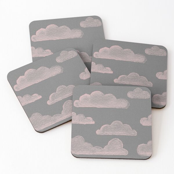 Item preview, Dreamtime Clouds Watercolor Pattern - Slate + Rose designed and sold by Irene Estelle.