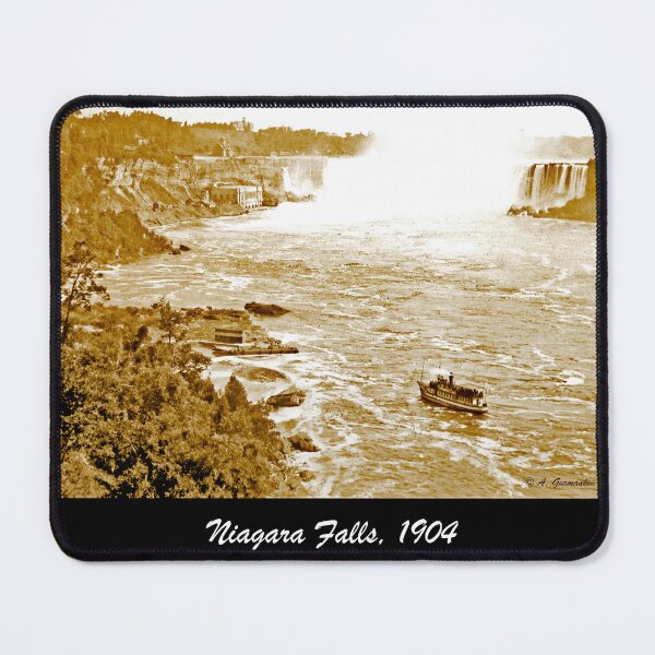 Item preview, Niagara Falls with Sightseeing Boat, 1904, Vintage Photograph designed and sold by AMacGPhilly.
