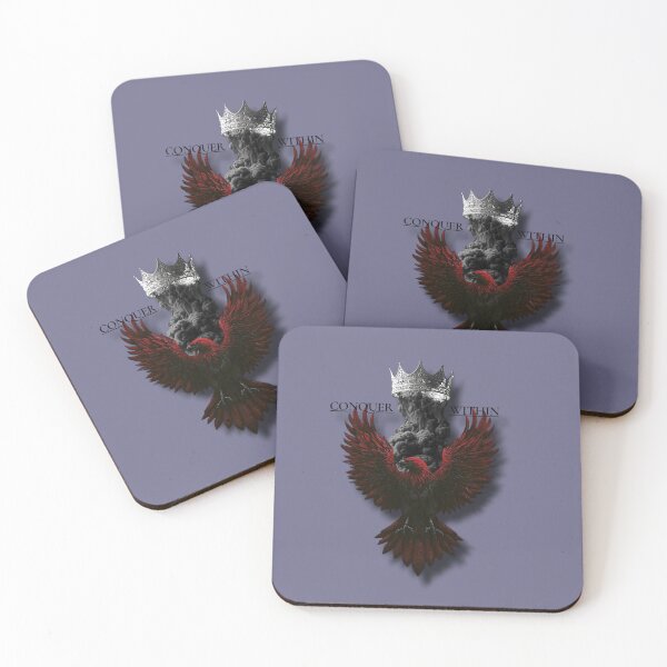 Item preview, Majestic Red Eagle King - Dark Aesthetic Rising Crown Art designed and sold by Horizon Prime.