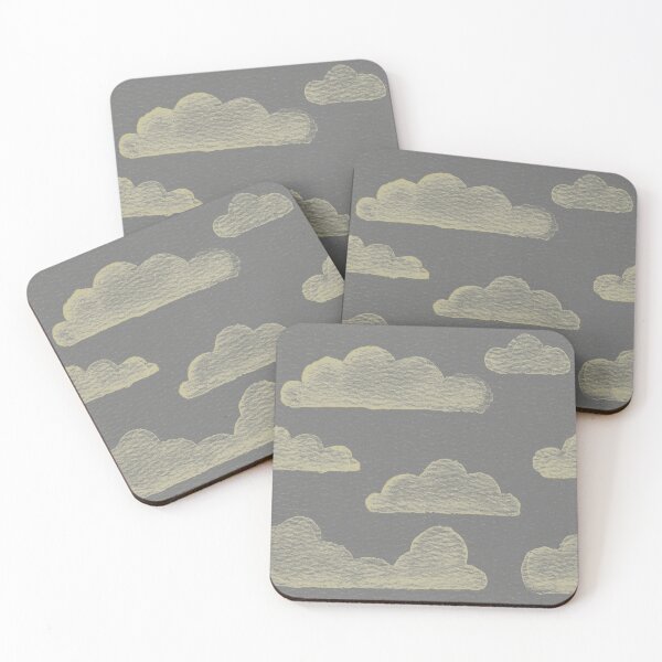Item preview, Dreamtime Clouds Watercolor Pattern - Slate + Gold designed and sold by Irene Estelle.