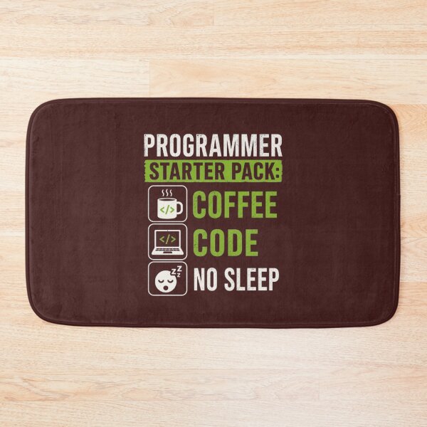 Item preview, Programmer Starter Pack Coffee Code No Sleep Funny Programmer Shirt designed and sold by JAMOUM1.