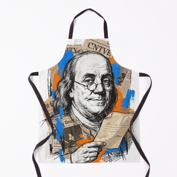 Item preview, Benjamin Franklin Artistic Portrait Vintage Collage Style designed and sold by TaruHonu.