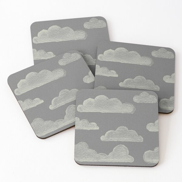 Item preview, Dreamtime Clouds Watercolor Pattern - Slate + Tea designed and sold by Irene Estelle.