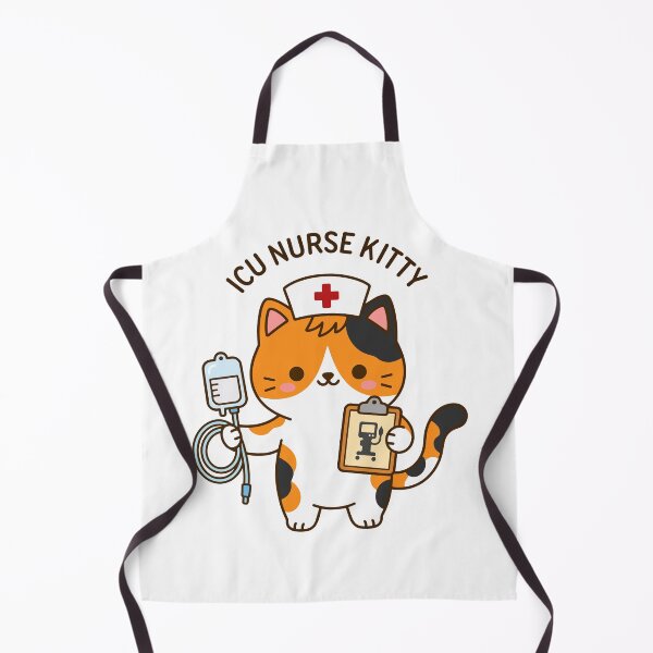 Item preview, ICU Nurse Kitty – Cute Intensive Care Nurse Cat designed and sold by officinelala.