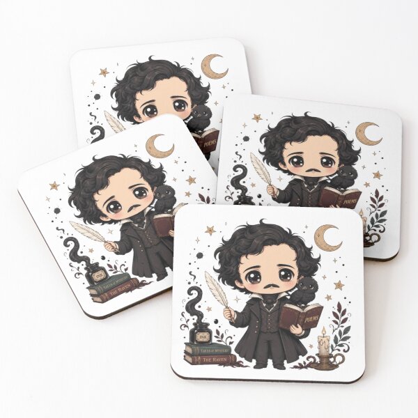 Item preview, Cute Chibi Edgar Allan Poe Dark Academia designed and sold by EDAE.
