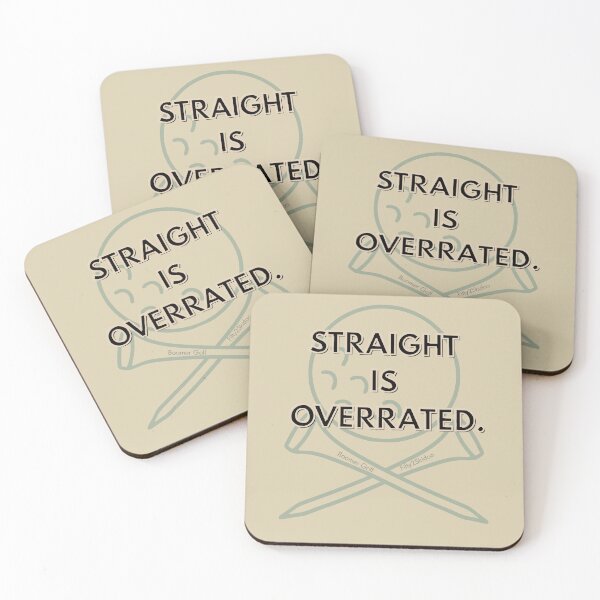 Item preview, Straight is Overrated. designed and sold by Fifty2Skidoo.