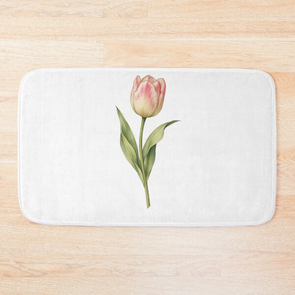 Item preview, Single Tulip Study – Vintage Botanical Illustration designed and sold by Joyfulfabric.