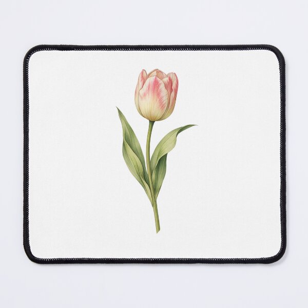 Item preview, Single Tulip Study – Vintage Botanical Illustration designed and sold by Joyfulfabric.