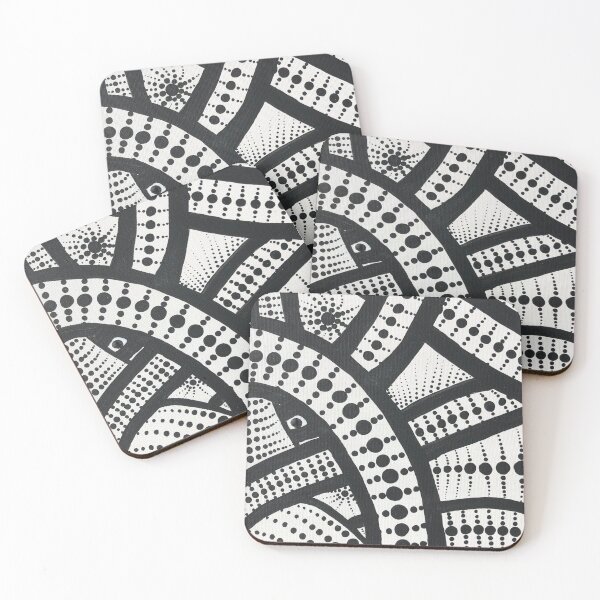 Item preview, Black & White Abstract Dot Pattern Art | Modern Minimalist Line Design designed and sold by PeridotGypsy.