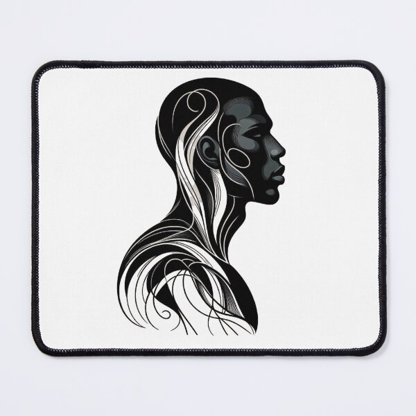 Item preview, minimalist face of a beautiful black man designed and sold by Lellenatavarez.