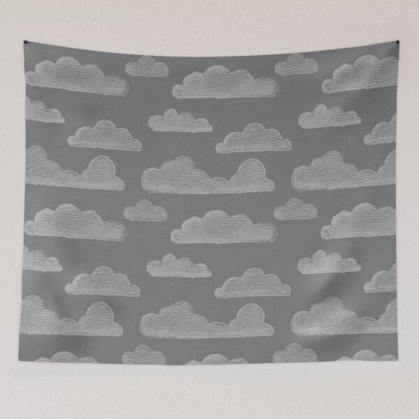 Item preview, Dreamtime Clouds Watercolor Pattern - Slate + Fog designed and sold by Irene Estelle.
