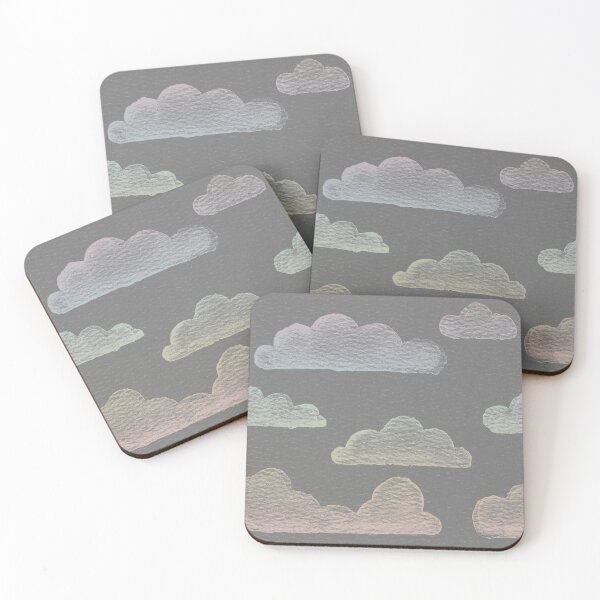 Item preview, Dreamtime Clouds Watercolor Pattern - Slate + Rainbow Sorbet designed and sold by Irene Estelle.