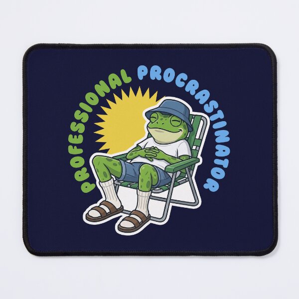 Item preview, Professional Procrastinator Frog Chilling in Sun designed and sold by LinaValearte.