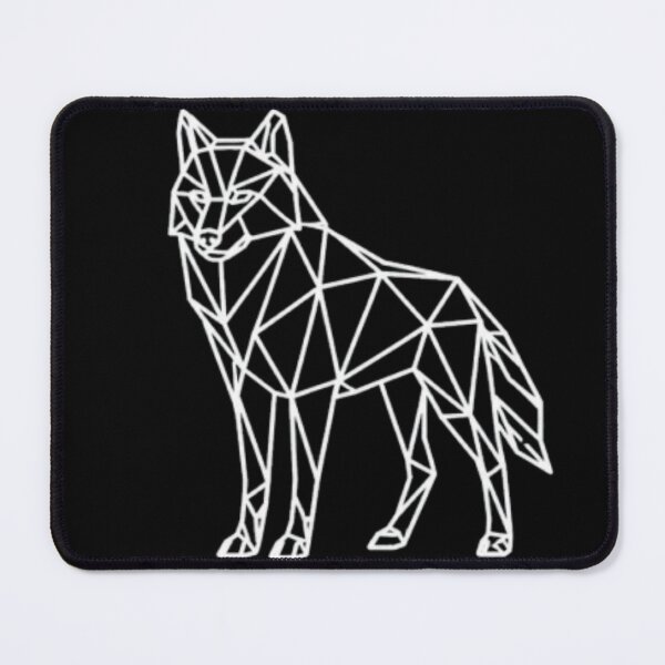 Item preview, Geometric Wolf – Minimalist Polygon Line Art designed and sold by Karszul.